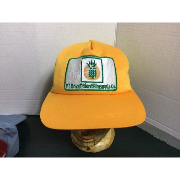 PT Great Giant Pineapple Co snap back Trucker Hat Vintage Lot Of 4 - Picture 2 of 12